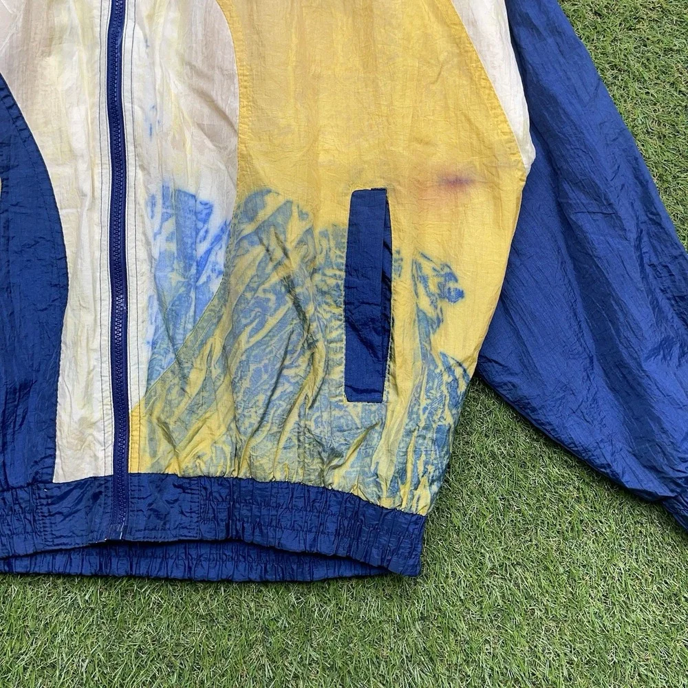 Vintage Indiana Pacers Windbreaker Mens XL Full Zip Pro Player Distressed 90s
